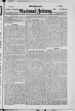 Nationalzeitung vom 03.09.1872