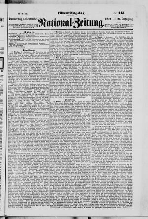 Nationalzeitung on Sep 5, 1872