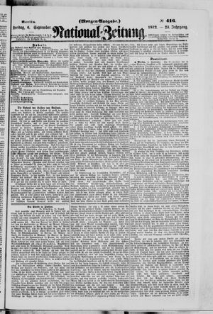Nationalzeitung vom 06.09.1872