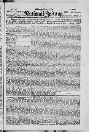 Nationalzeitung vom 13.09.1872