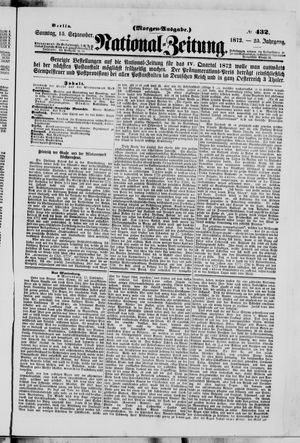 National-Zeitung vom 15.09.1872