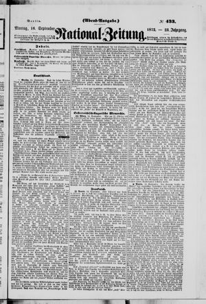 Nationalzeitung vom 16.09.1872