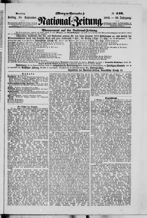 National-Zeitung vom 20.09.1872