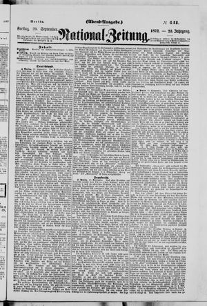National-Zeitung vom 20.09.1872