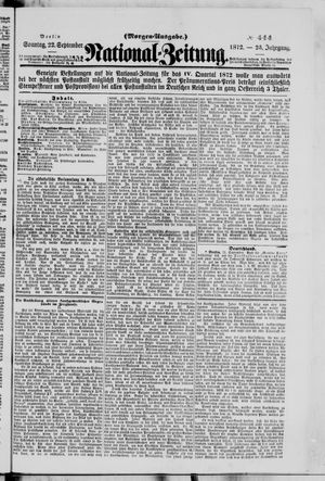 Nationalzeitung on Sep 22, 1872