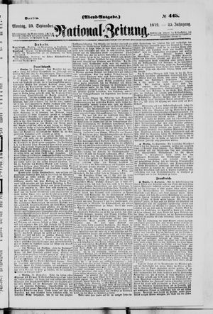 National-Zeitung vom 23.09.1872