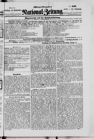 Nationalzeitung vom 24.09.1872