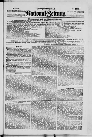 Nationalzeitung on Sep 26, 1872