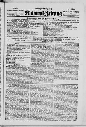 National-Zeitung vom 28.09.1872