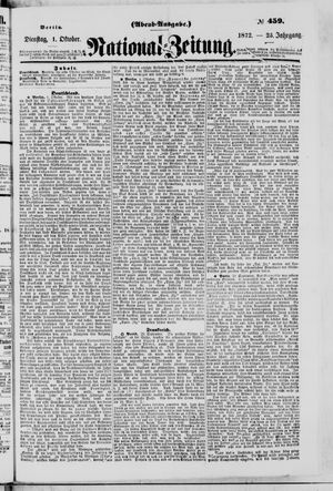 National-Zeitung vom 01.10.1872