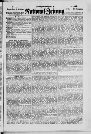 Nationalzeitung vom 03.10.1872