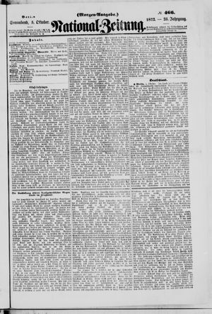 Nationalzeitung vom 05.10.1872