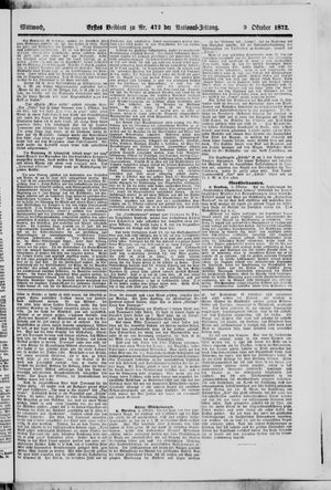 Nationalzeitung on Oct 9, 1872