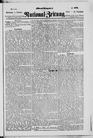 Nationalzeitung on Oct 9, 1872