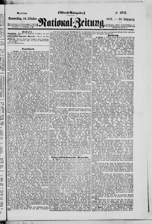 Nationalzeitung on Oct 10, 1872