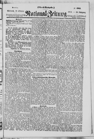Nationalzeitung on Oct 16, 1872