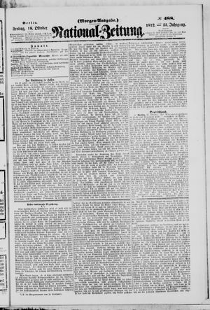 Nationalzeitung on Oct 18, 1872