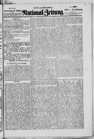 Nationalzeitung on Oct 24, 1872