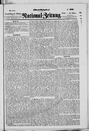 Nationalzeitung on Oct 24, 1872