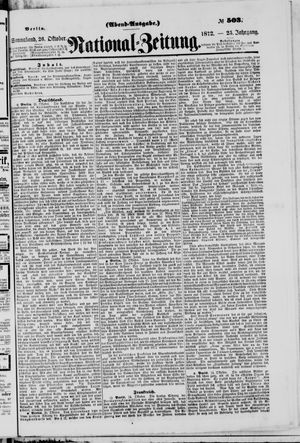 Nationalzeitung on Oct 26, 1872