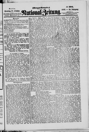 Nationalzeitung vom 27.10.1872