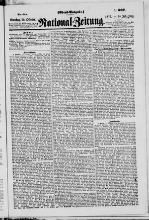 Nationalzeitung vom 29.10.1872