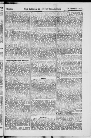 Nationalzeitung on Nov 10, 1872