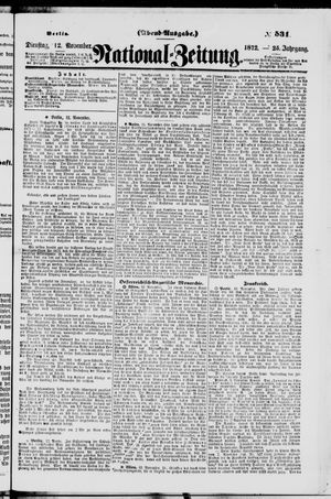 Nationalzeitung vom 12.11.1872