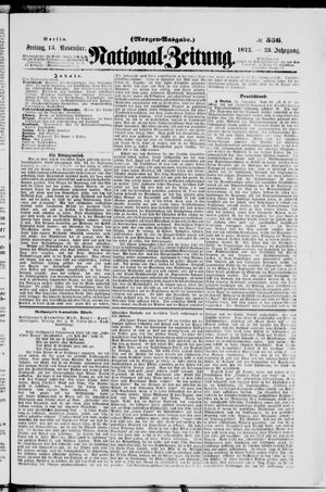 Nationalzeitung vom 15.11.1872