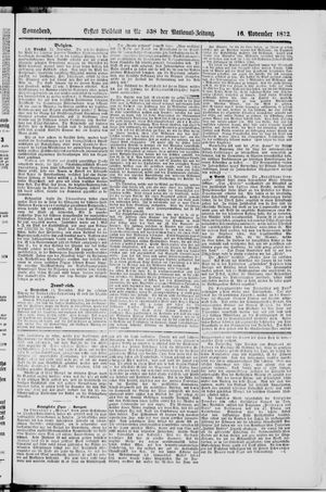 Nationalzeitung vom 16.11.1872
