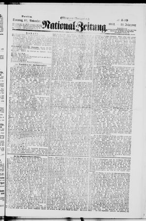 Nationalzeitung vom 17.11.1872