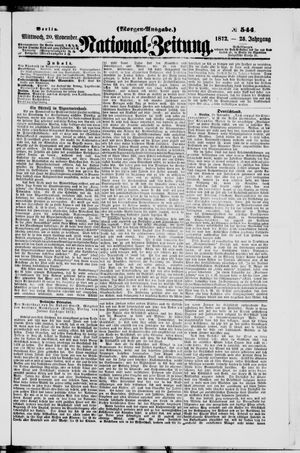 Nationalzeitung on Nov 20, 1872