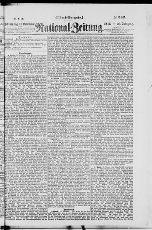 National-Zeitung vom 21.11.1872