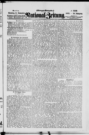National-Zeitung vom 24.11.1872
