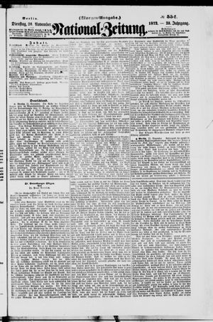 Nationalzeitung vom 26.11.1872