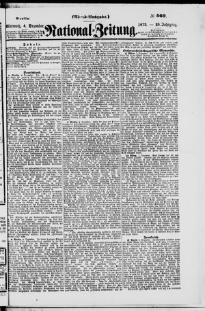 Nationalzeitung vom 04.12.1872