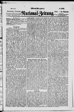 Nationalzeitung vom 07.12.1872