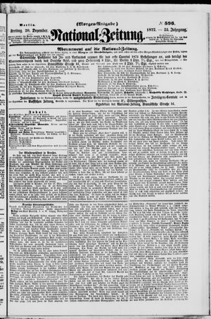 Nationalzeitung on Dec 20, 1872