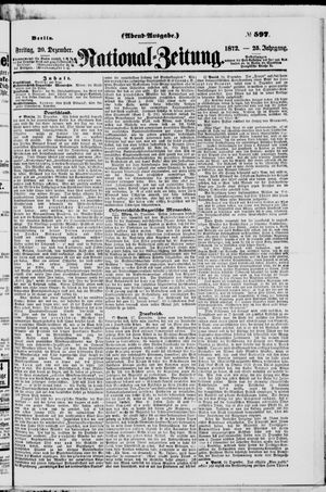 Nationalzeitung on Dec 20, 1872