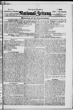 Nationalzeitung vom 21.12.1872