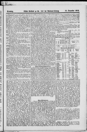 National-Zeitung vom 22.12.1872