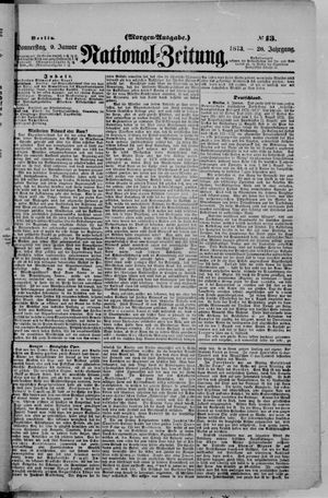 Nationalzeitung vom 09.01.1873