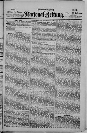 Nationalzeitung vom 10.01.1873