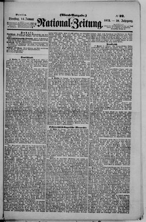 National-Zeitung vom 14.01.1873