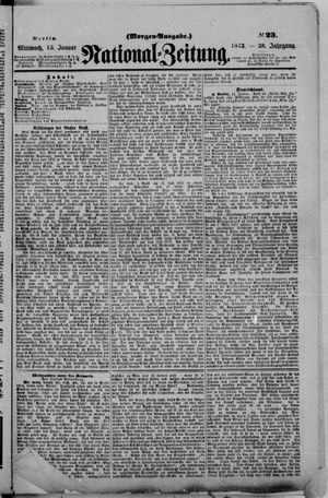 Nationalzeitung on Jan 15, 1873