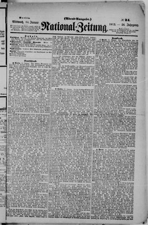 Nationalzeitung on Jan 15, 1873
