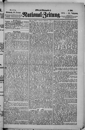 Nationalzeitung vom 22.01.1873