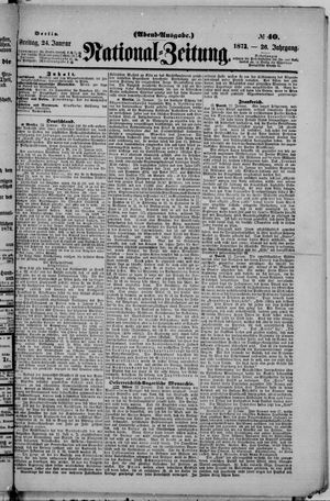 Nationalzeitung vom 24.01.1873