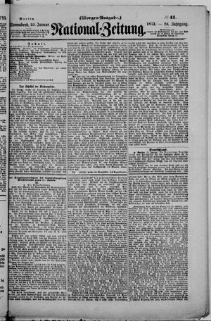 Nationalzeitung vom 25.01.1873