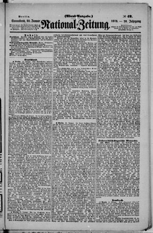 Nationalzeitung vom 25.01.1873